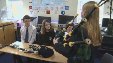 Former Commons Speaker’s bagpipes donated to Glasgow school