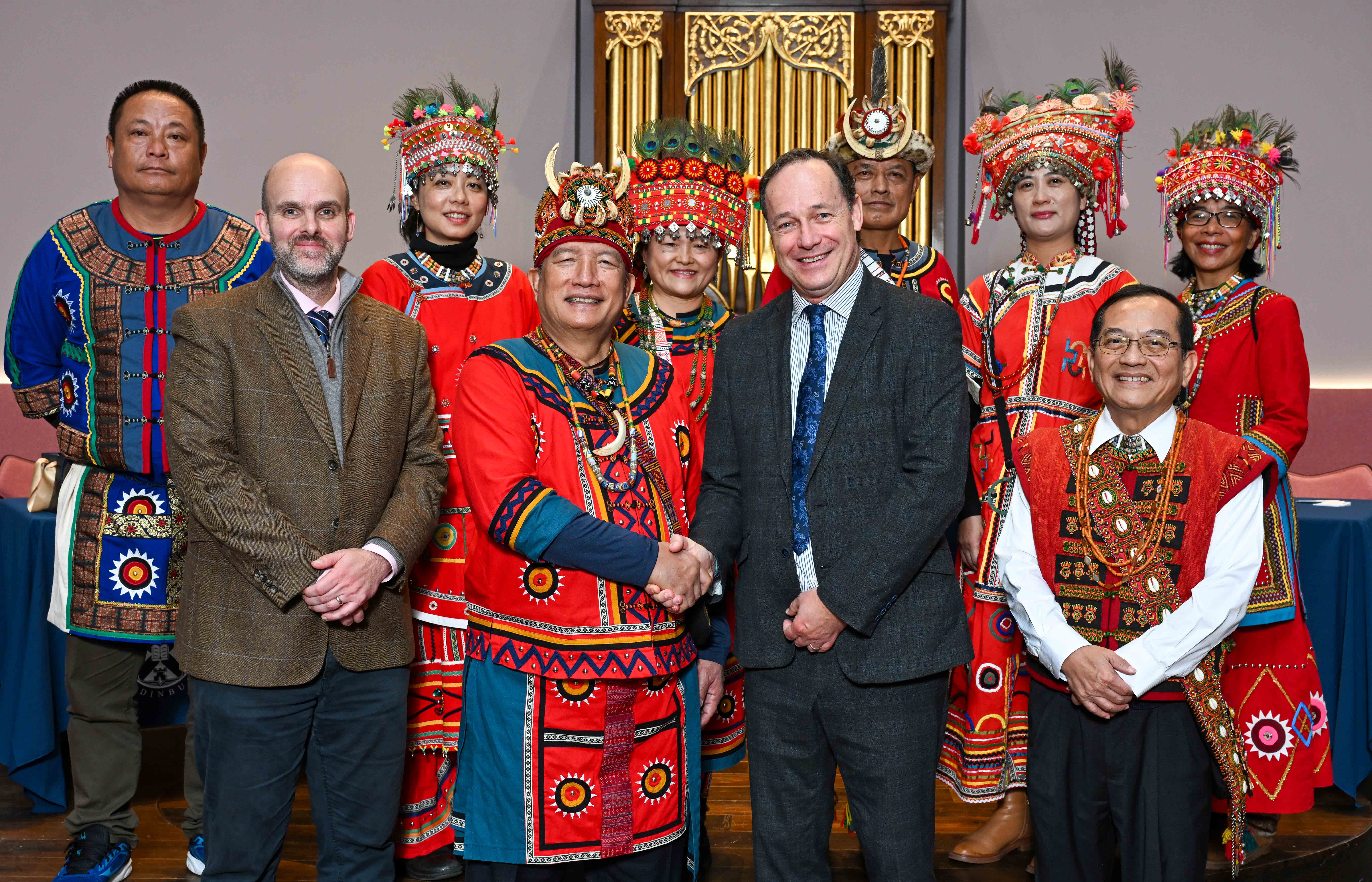 A delegation from the Mudan community visited the university as part of the repatriation ceremony.