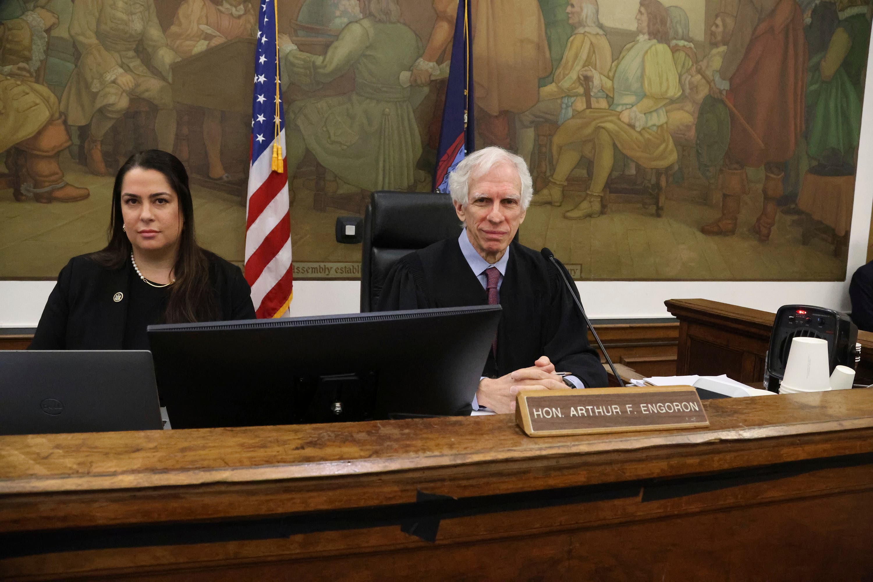 Judge Arthur Engoron presides over former President Donald Trump’s civil fraud trial.