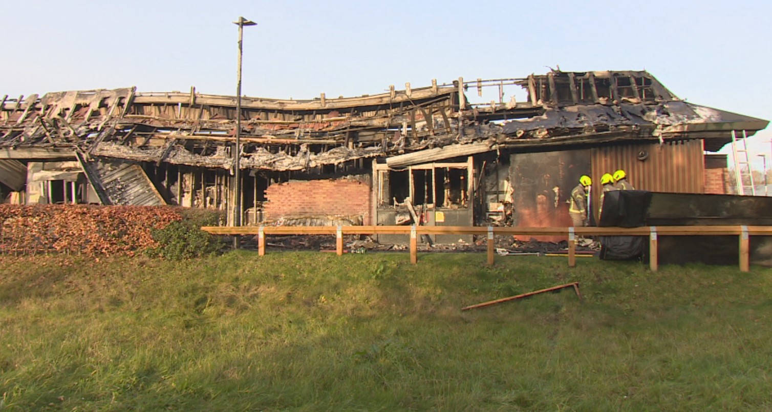 Pictures show aftermath inside Monifieth McDonald's restaurant gutted by huge fire