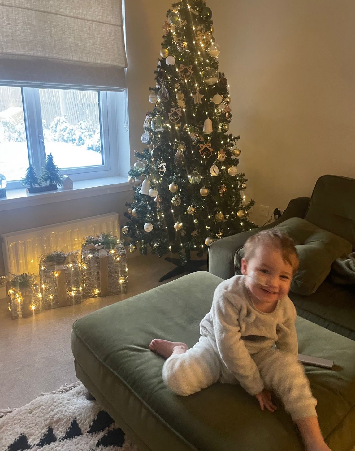 Elijah is home for Christmas after fighting deadly bug in hospital