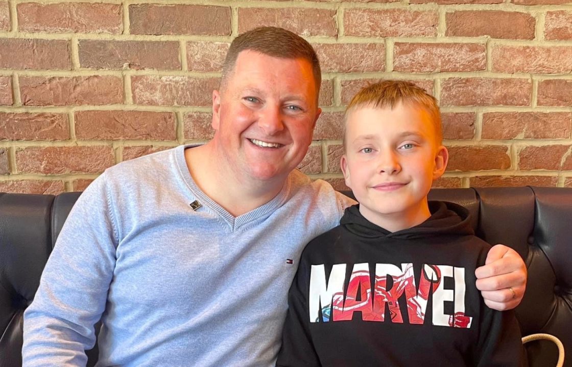 Boy with rare blood disorder meets bone marrow donor who saved his life