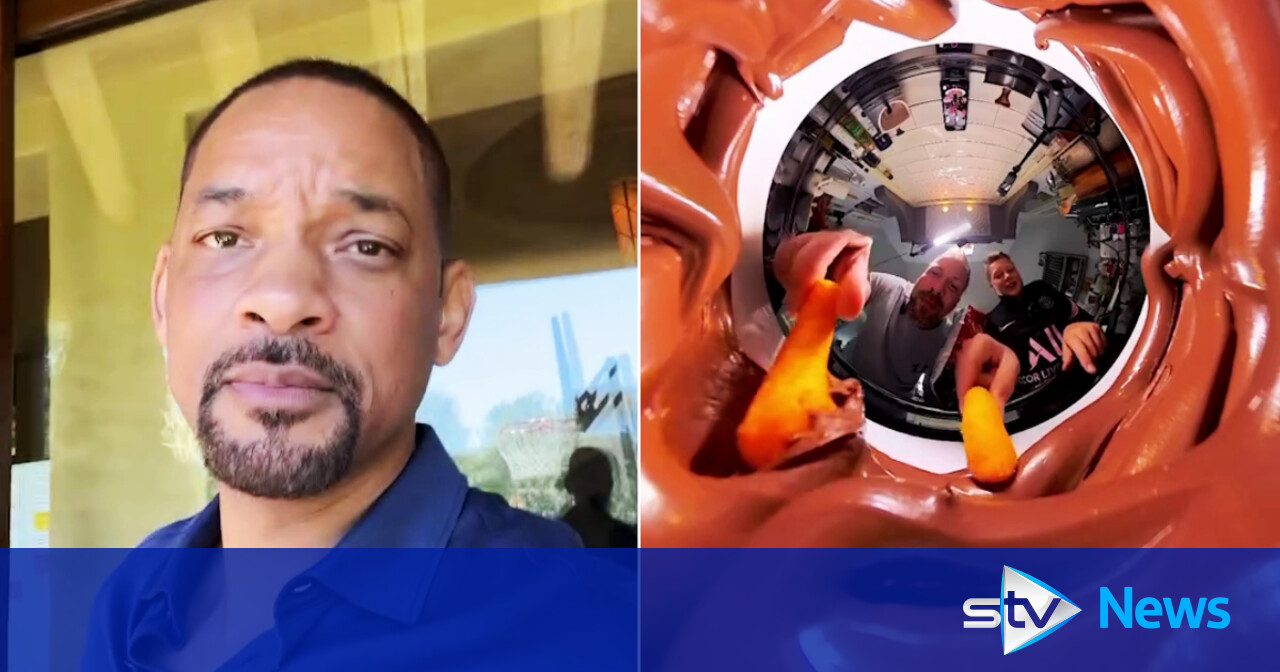 Will Smith recreates Scots father and son’s viral Nutella and Wotsits TikTok