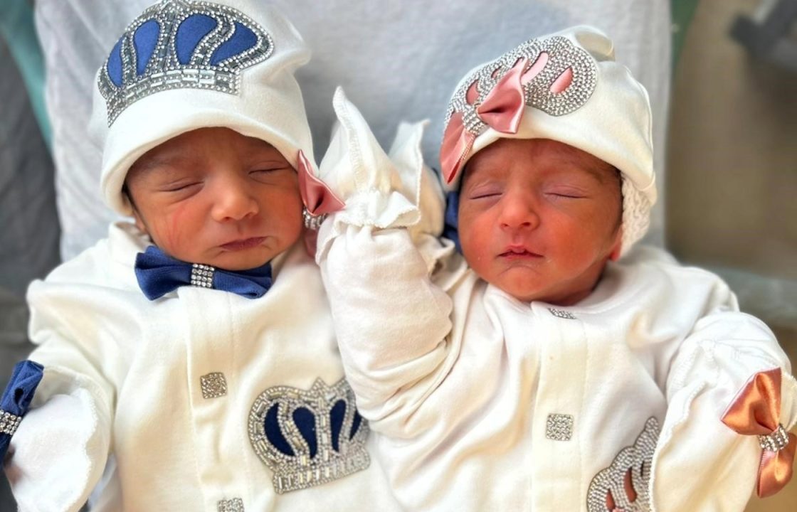 Livingston twins born on different days after arriving four weeks early