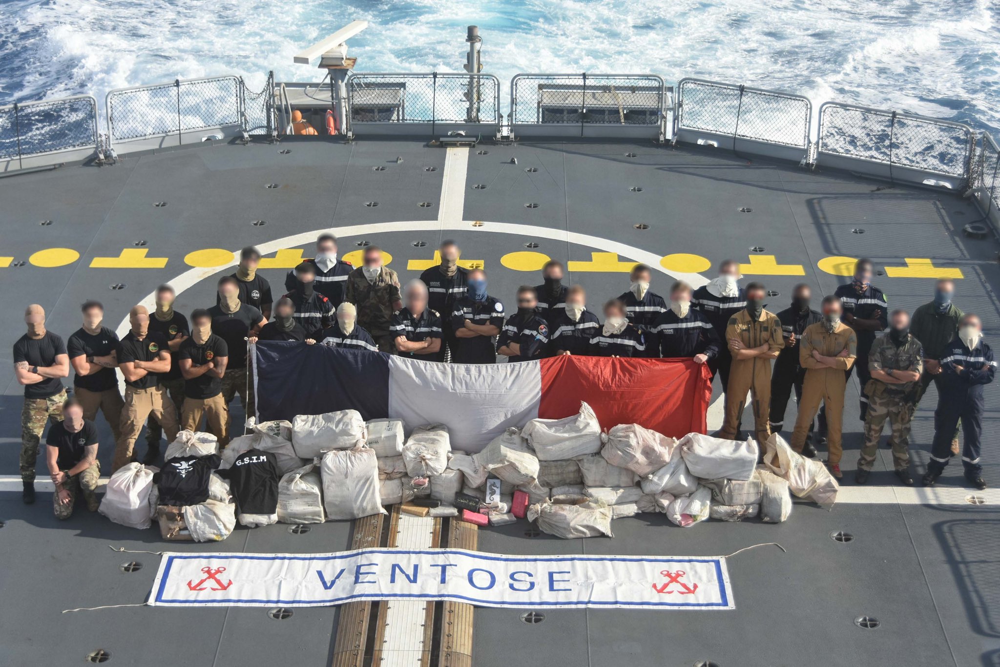 1.2 tonnes of cocaine worth an estimated £96m seized on the Ventose boat.
