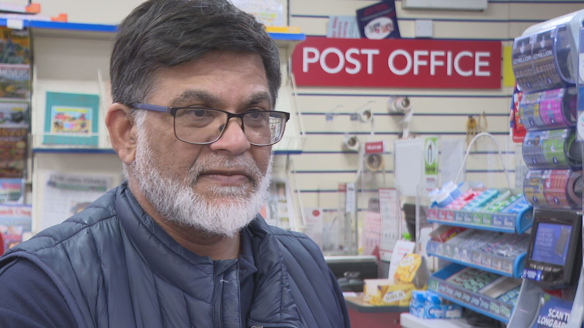 Postmaster Nadeem Rabbani has been left shaken by the incident on Saturday.