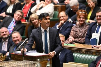 Rishi Sunak faces PMQs after avoiding major defeat on Rwanda bill