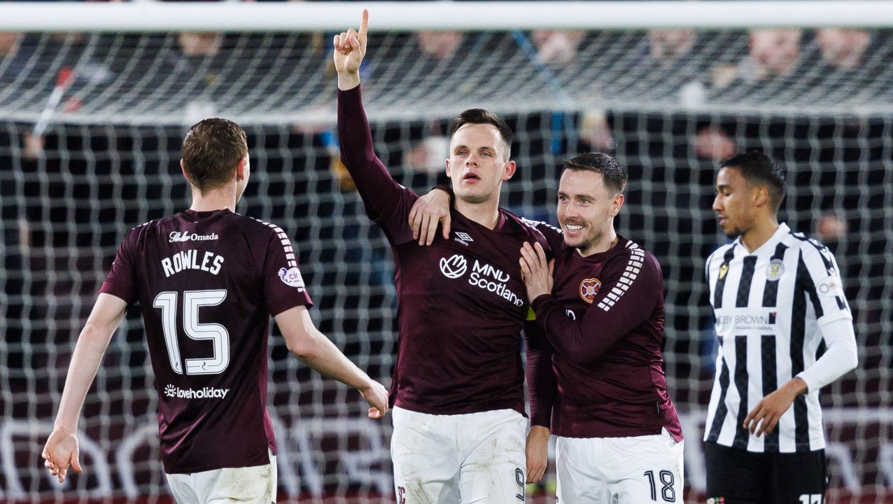 Lawrence Shankland nets twice as Hearts see off St Mirren