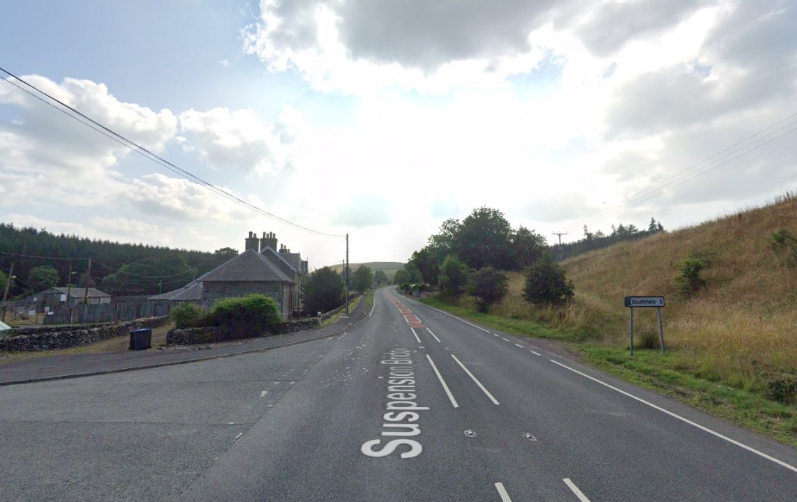 Major road in Scottish Borders closed in both directions after vehicle fire on A7