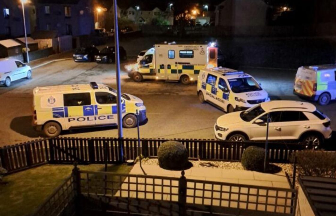 Woman airlifted to hospital and man arrested after attack in Aberdeenshire town