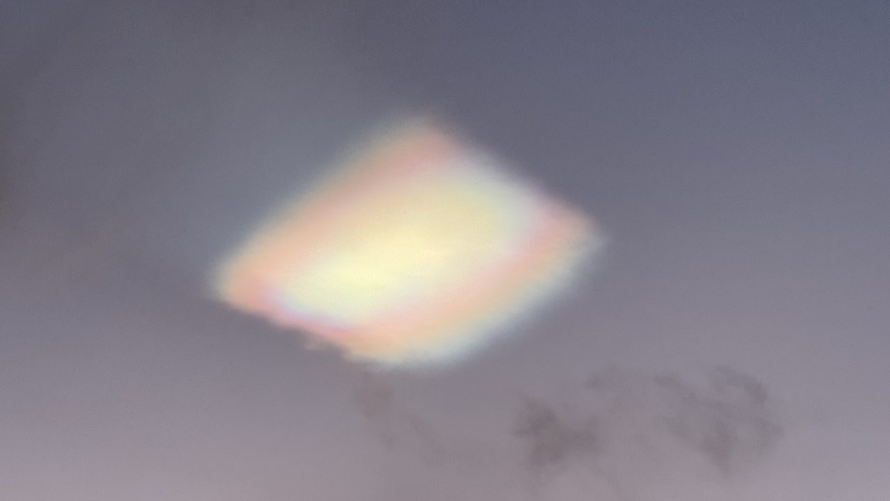 Stunning iridescent ‘rainbow clouds’ spotted in Scotland’s skies