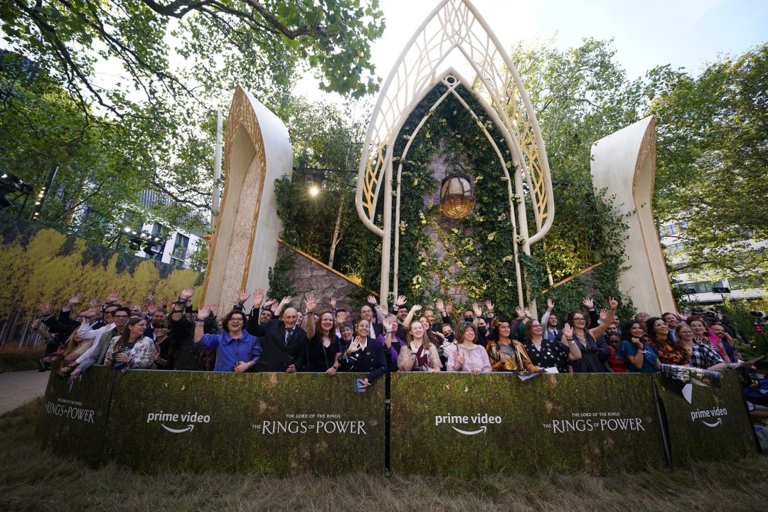 A general view of fans at the global premiere of The Lord of the Rings: The Rings Of Power in August