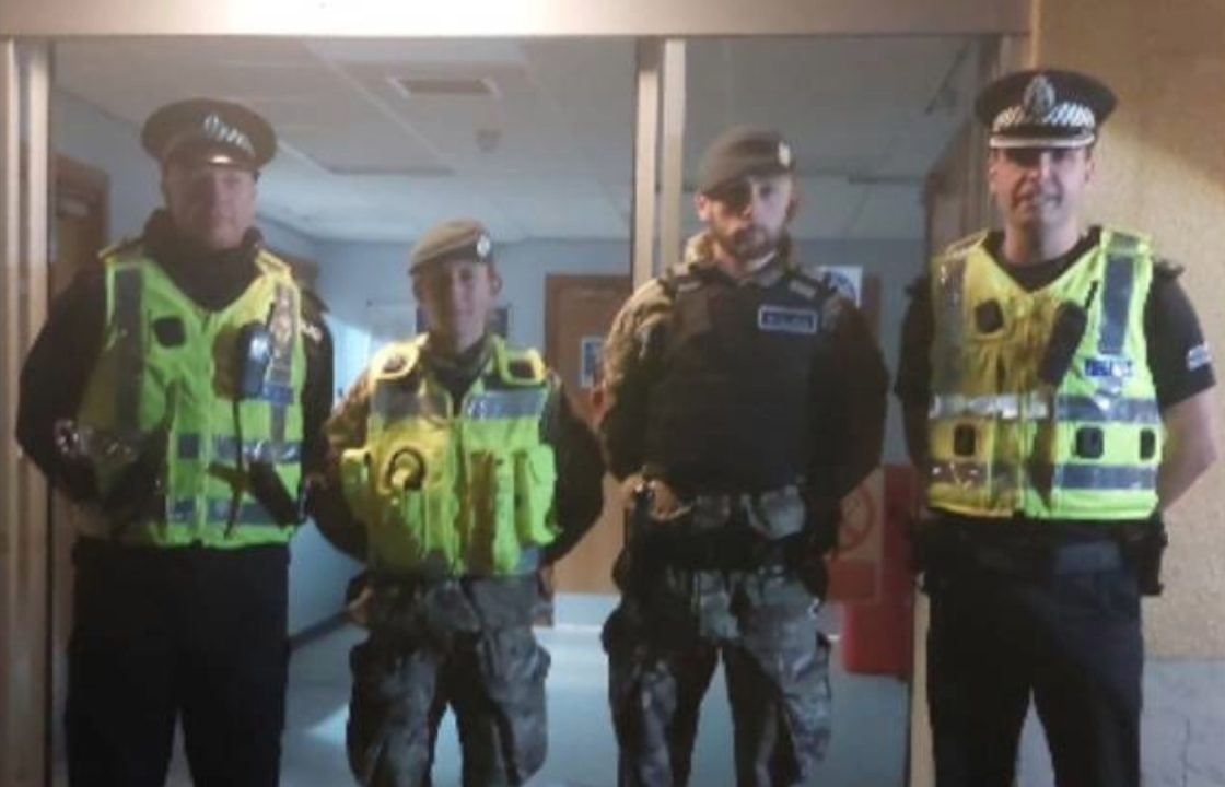 Lossiemouth RAF police join officers patrolling Elgin town centre