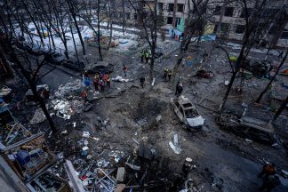More than 50 injured in overnight Russian missile attack on Kyiv in Ukraine