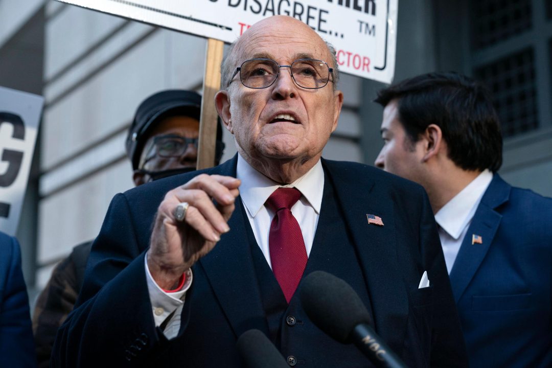 Former New York City mayor Rudy Giuliani files for bankruptcy days after defamation lawsuit