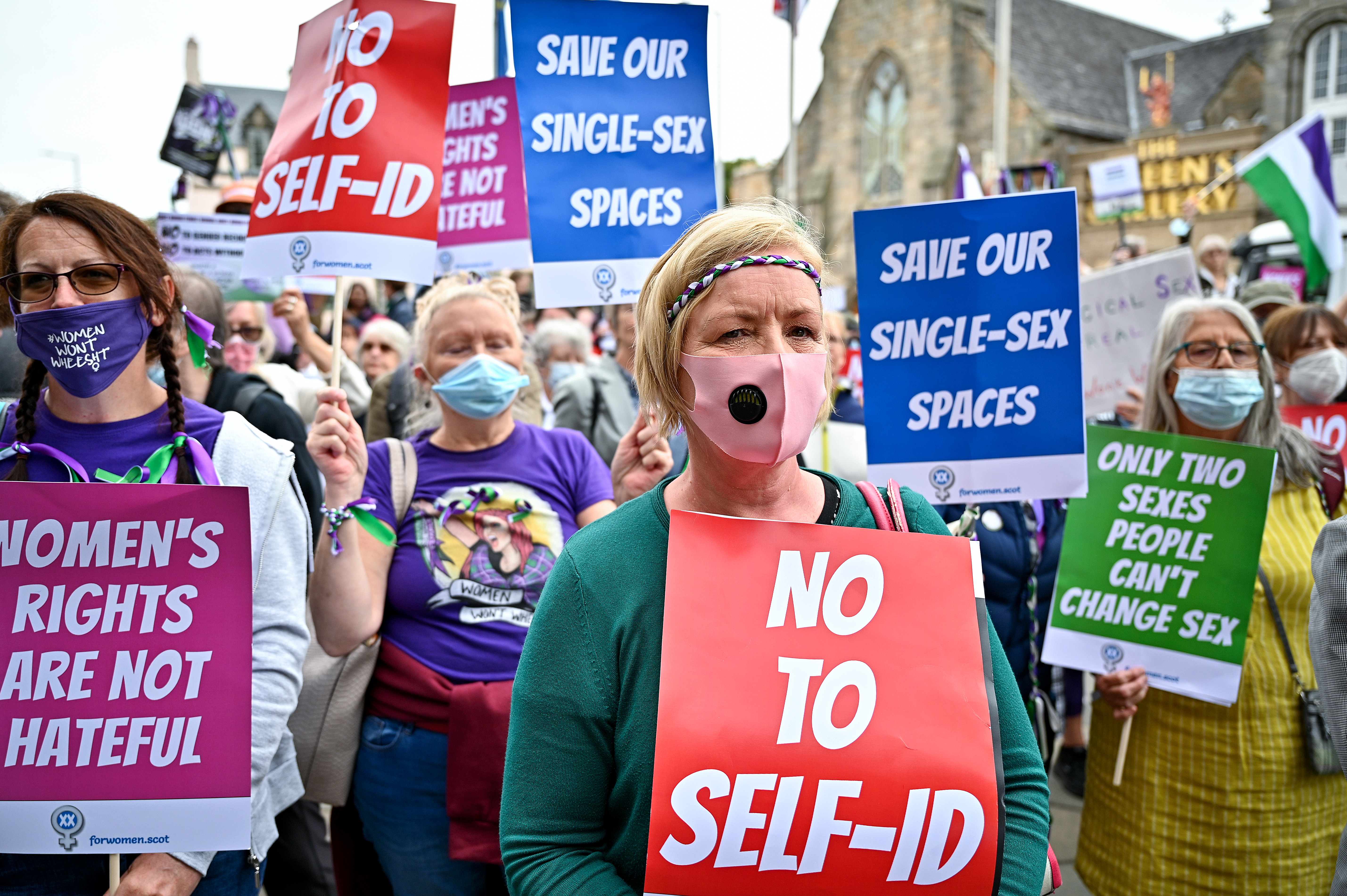 Some women's rights campaigners are opposed to the idea of gender 'self-identification'.