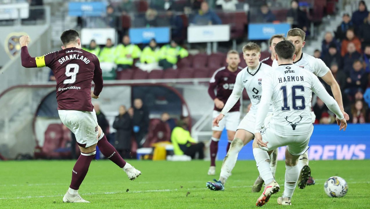 Hearts fight back to draw 2-2 with Ross County at Tynecastle
