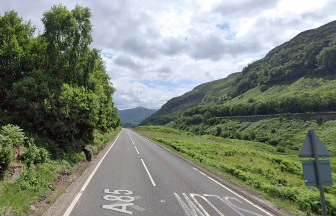 A85 road closed in both directions due to ‘ongoing’ incident