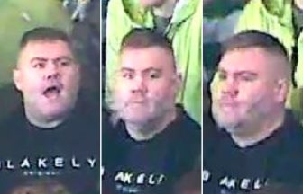 Police Scotland release images of man after pyrotechnics set off at Celtic v Lazio game in Glasgow