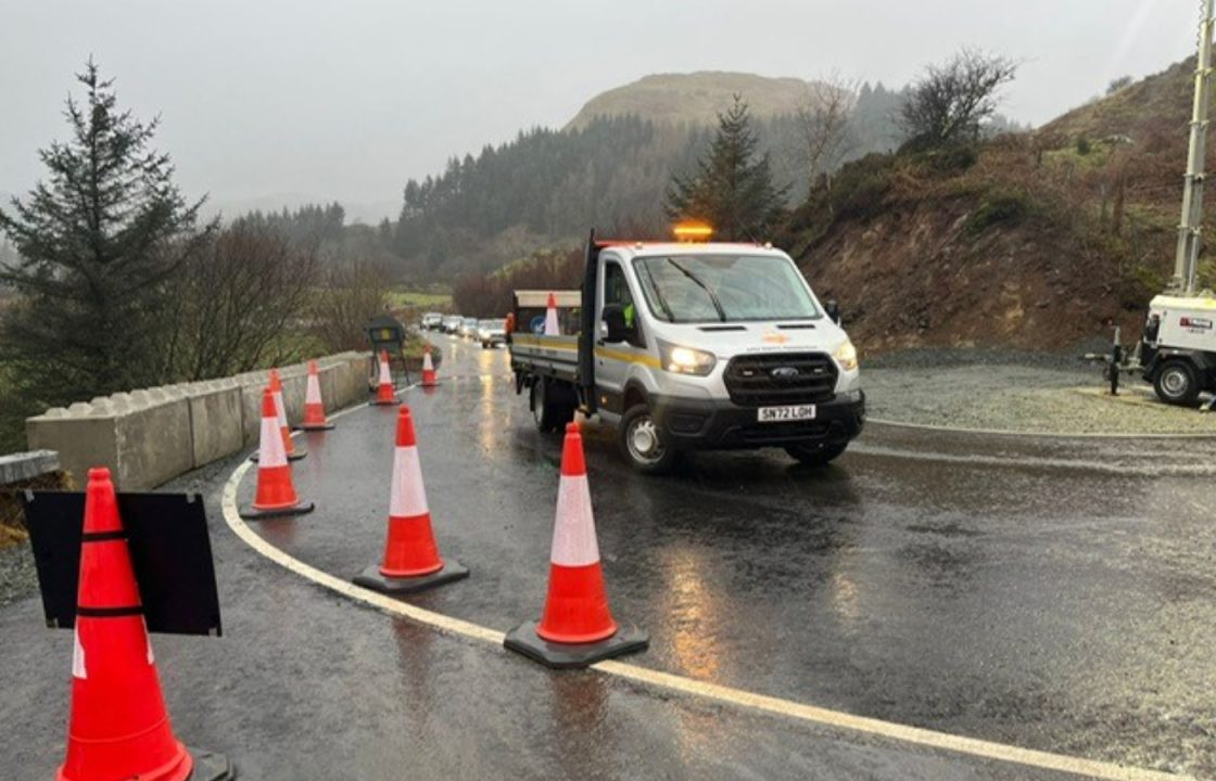 Major road connecting Argyll communities partially reopens after two months following landslide