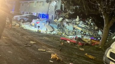 Two people pulled from rubble in Edinburgh after explosion destroys home