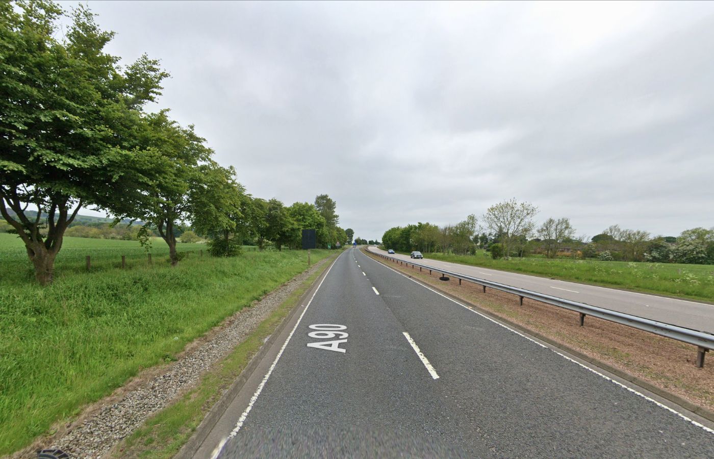 A90 closed in both directions as emergency services respond to car