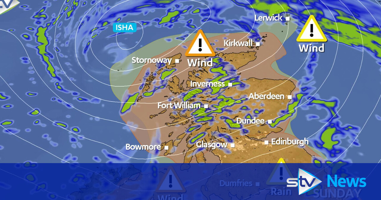 Storm Isha: 'Danger To Life' As Strong Winds Up To 85mph To Batter ...