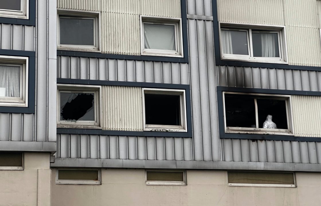 Man dies after fire breaks out at Edinburgh flat block