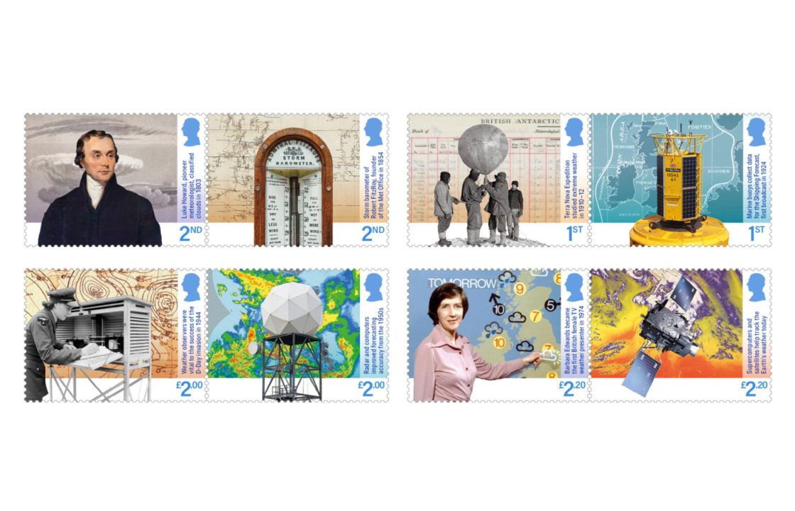 Royal Mail stamp set marks 170th anniversary of the Met Office