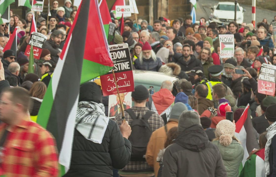 Woman charged after car involved in incident with Palestine protesters in Edinburgh