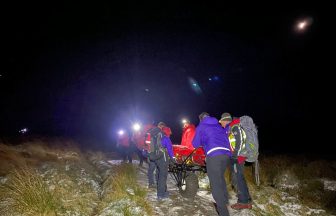 Injured walker rescued in freezing conditions from hill in Dumfries and Galloway after slipping on ice