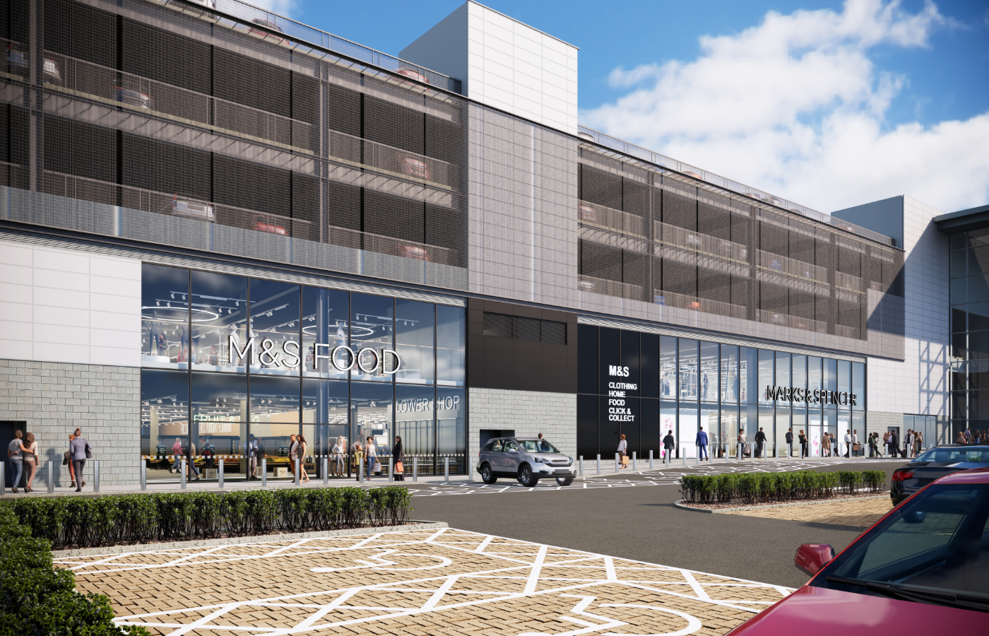 A £15m development to Aberdeen's Union Square will include a spacious new food hall. Photo: Marks and Spencer.