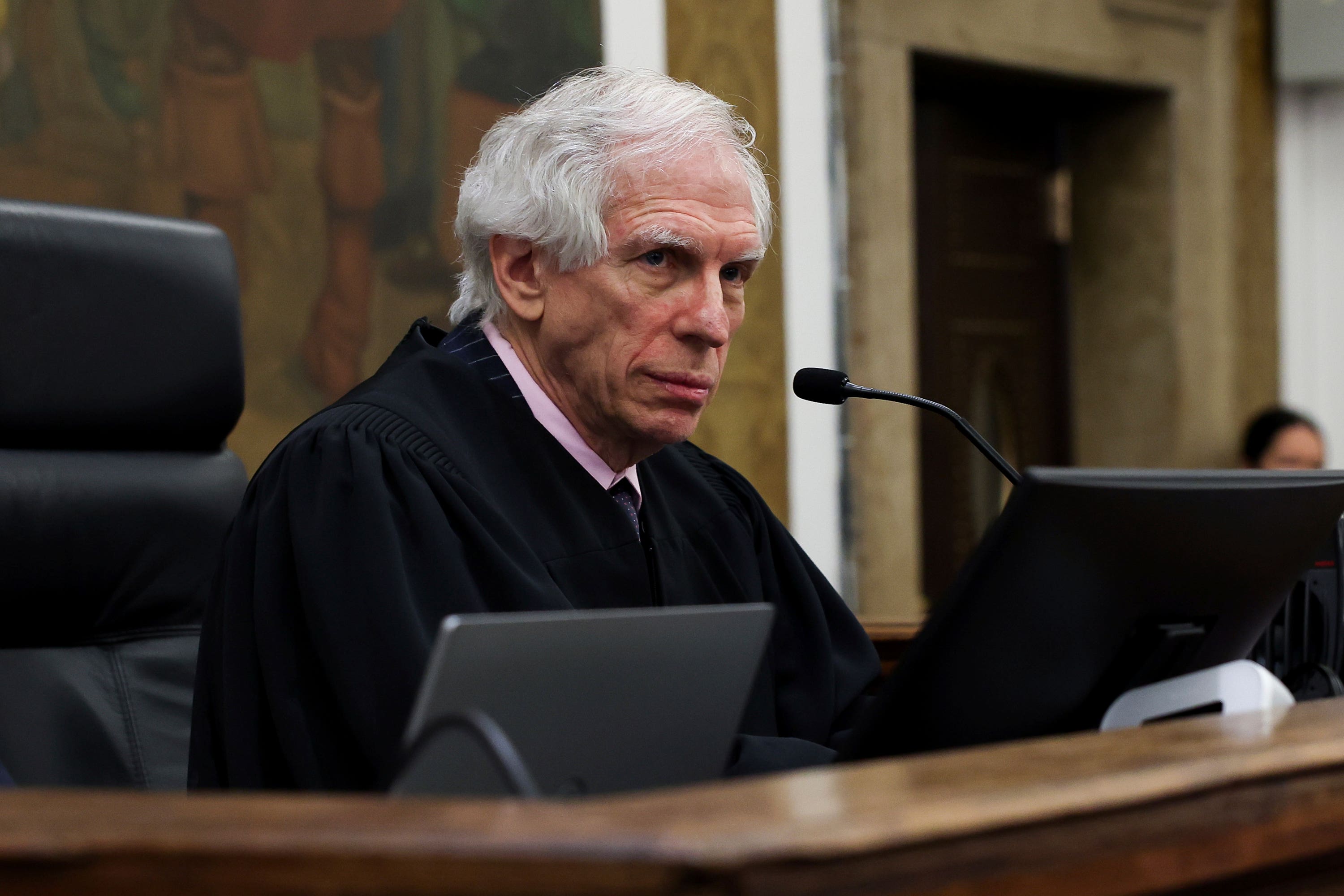 Judge Arthur Engoron attends the closing arguments in the Trump Organisation civil fraud trial at New York State Supreme Court (Shannon Stapleton/Pool Photo via AP)