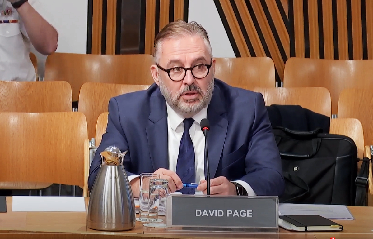 Deputy chief officer David Page, Police Scotland's top civilian staff member.