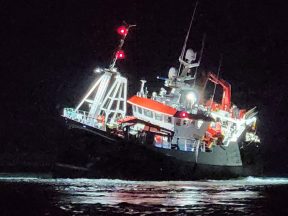 Rescue launched after trawler with seven aboard runs aground on rocks in Skye