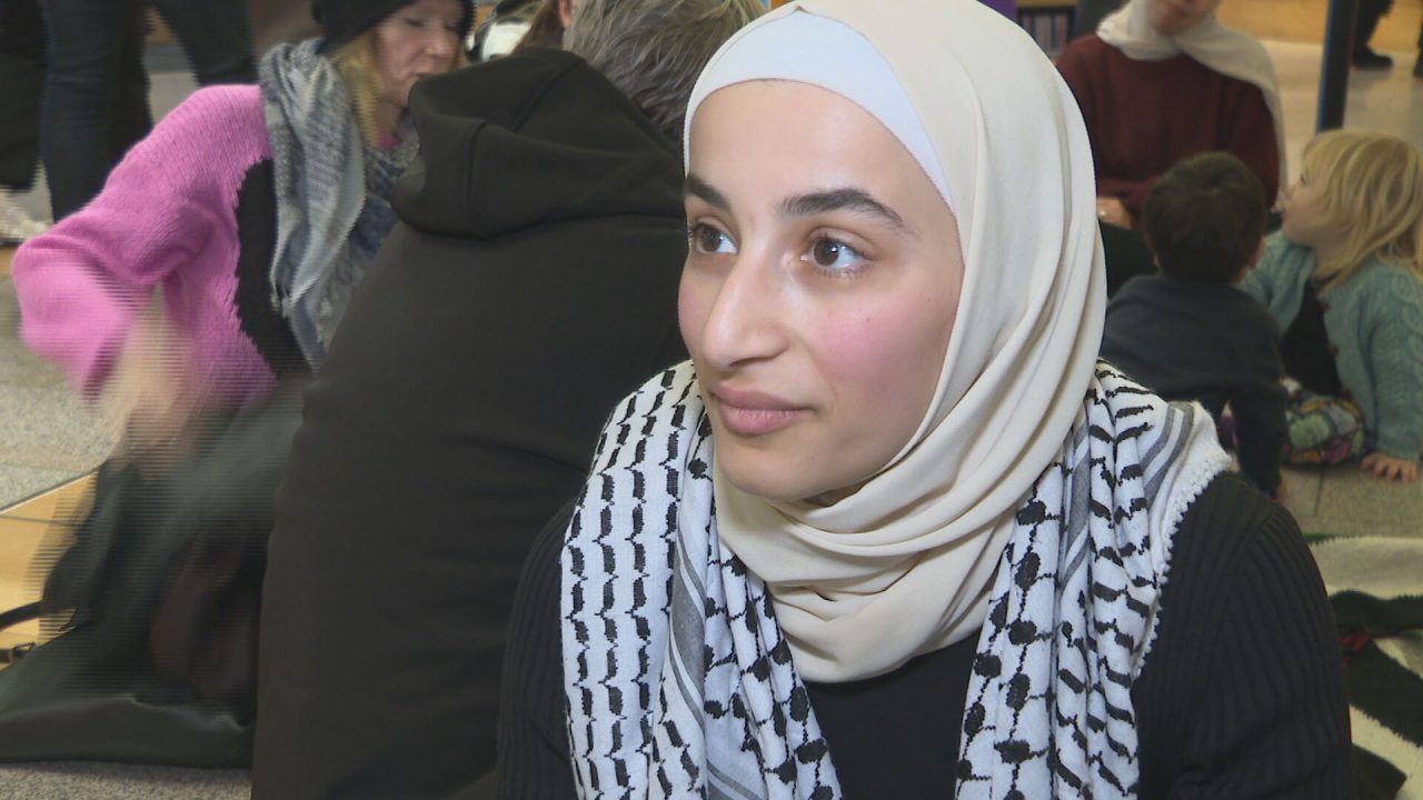 Salsabil El-Awaisi, pro-Palestinian protester.