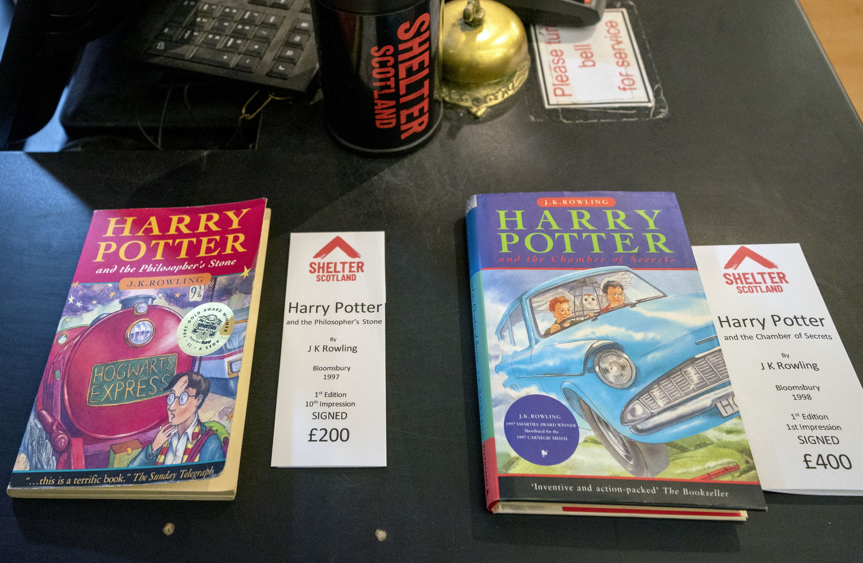 Harry Potter books were among those on sale (Jane Barlow/PA).