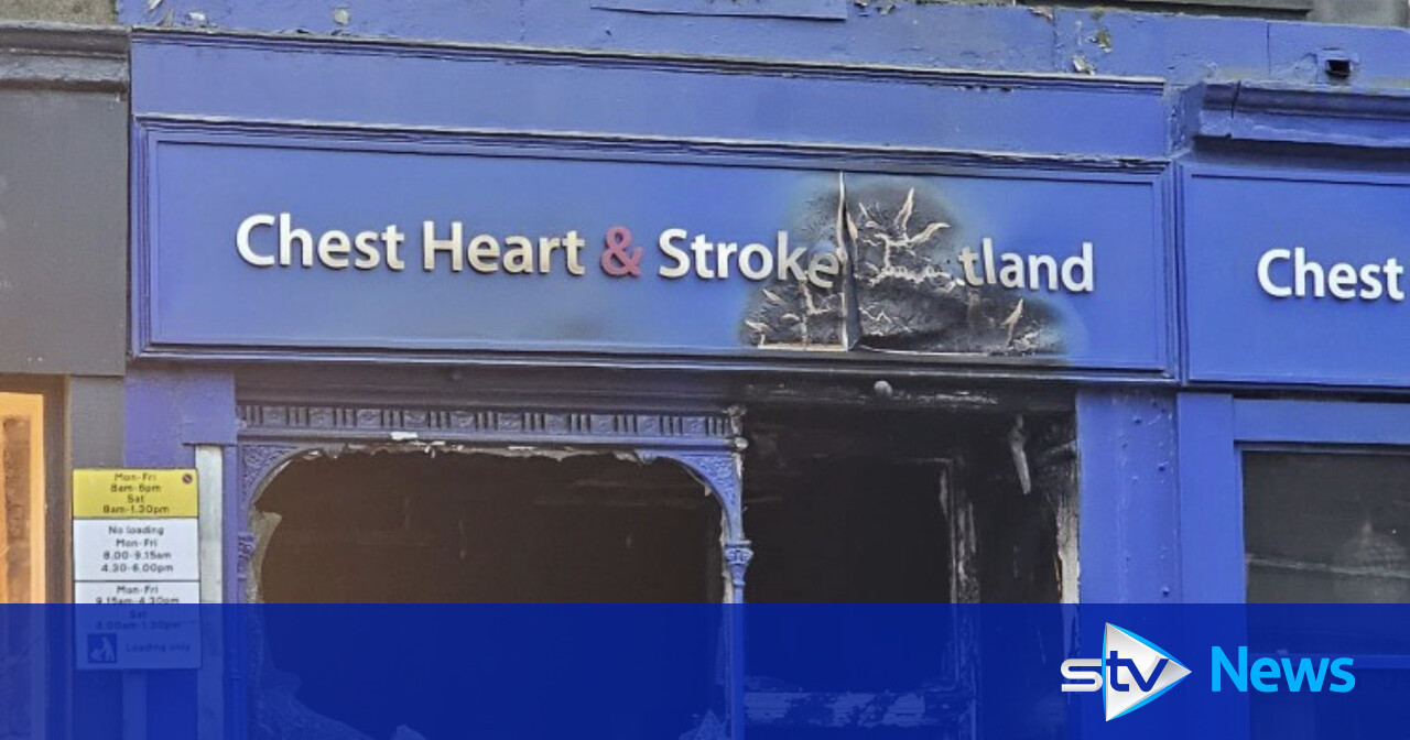 Charity shop gutted by fire as blaze forces evacuation of homes