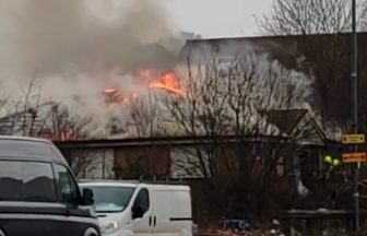 Firefighters tackle blaze at derelict building in Glasgow as streets closed off and buses diverted