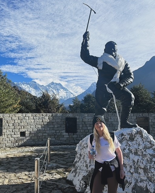 Ashleigh reached Mount Everest Base Camp