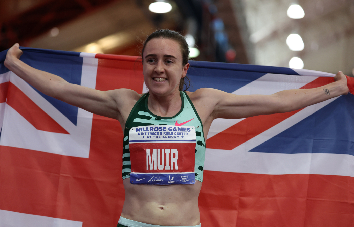 Laura Muir at the Millrose Games in New York.
