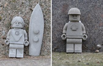 Why are concrete ‘Lego figures’ appearing around Aberdeen?