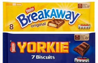 Nestle to discontinue Breakaway and Yorkie biscuit bars after sales stale