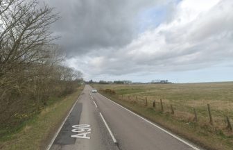 Three vehicle crash closes part of A90 near Lonmay in both directions