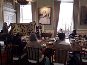 This is Rigged protesters stage sit-in at Palace of Holyroodhouse over food insecurity