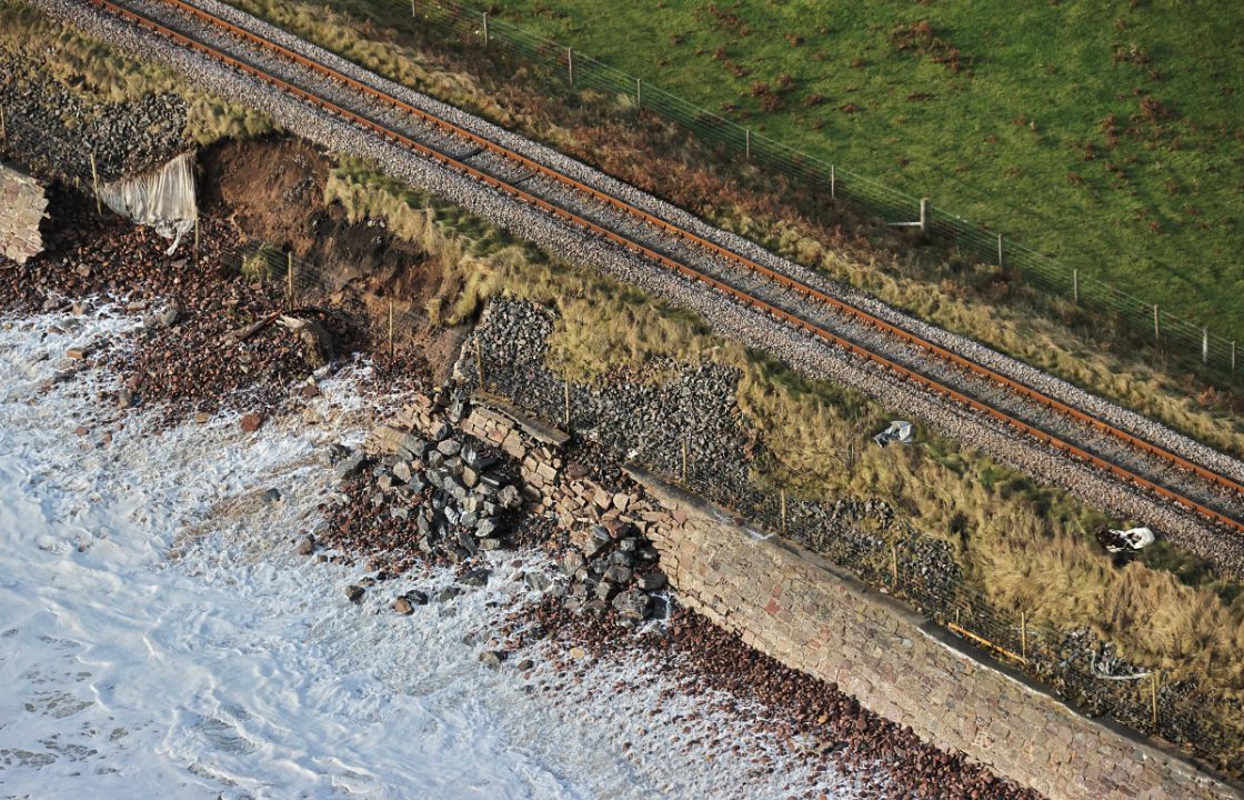 Train line fully shut down in Highlands due to ‘significant damage’ to sea defences