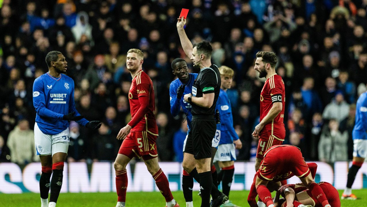 Rangers submit appeal after Dujon Sterling red card against Aberdeen