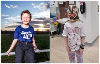 Scots child cancer patient painted radiotherapy mask like favourite superhero to give her ‘superpowers’