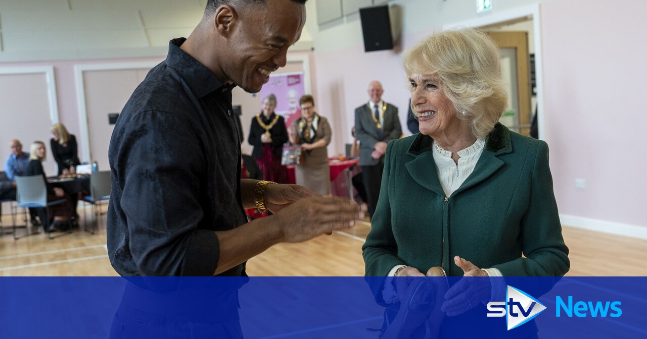 Queen Camilla ‘may take up tap dancing’ as Strictly star Johannes Radebe gifts royal tap shoes