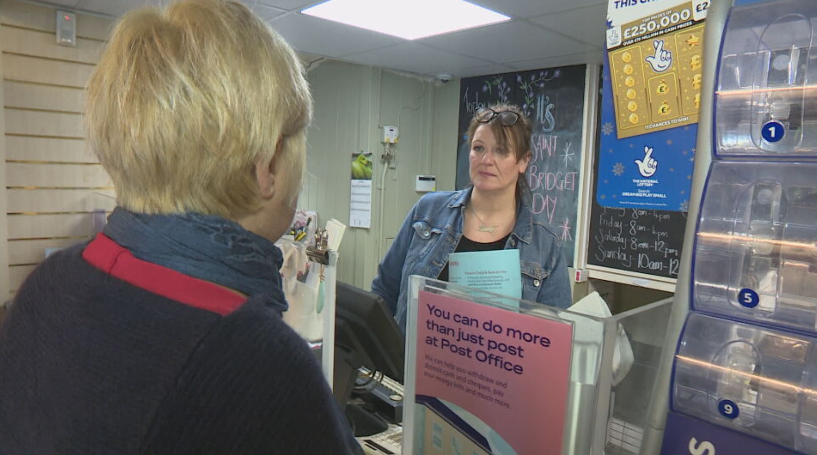 Marlene's post office in Cromrie was on the brink of financial collapse two weeks ago